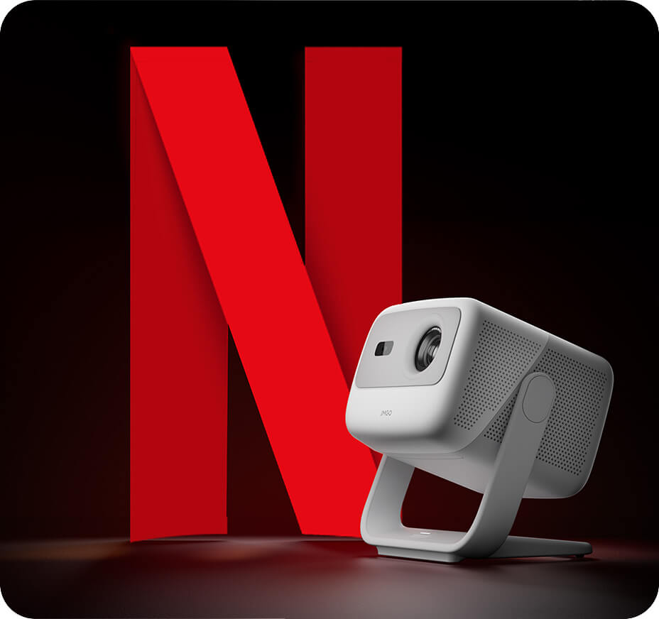 Projektor JMGO N1s Mini Netflix serwisy 